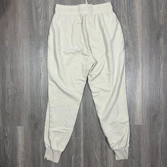 Tan Lines Beige Cotton Jogger Sweatpants Casual Lounge L - Picture 5 of 6